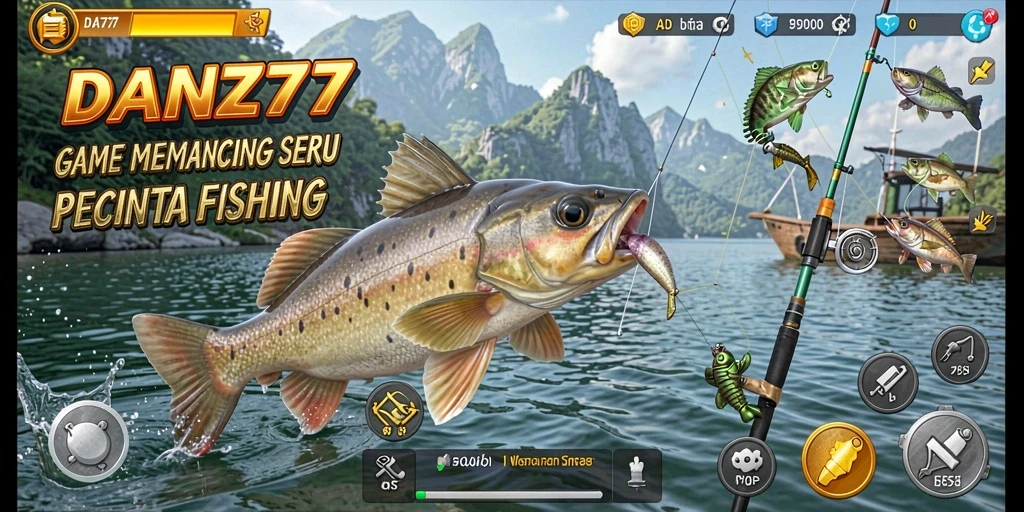 Tampilan gameplay memancing yang seru dan menantang di DAN777.