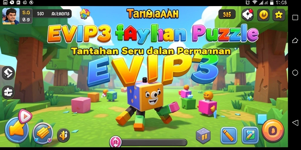 Tampilan gameplay menarik dari EVIP3 dengan tantangan puzzle yang seru.