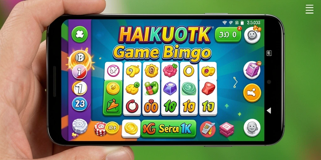 Screenshot utama HAIKUOTK menampilkan gameplay seru Bingo.