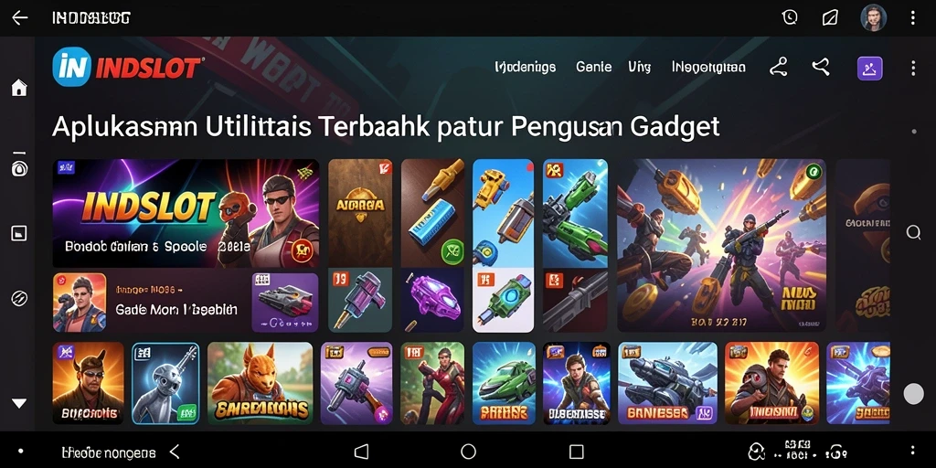 Tampilan utama INDSLOT yang menarik dan informatif.