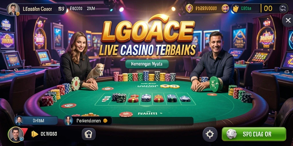 Tampilan menarik dari gameplay LGOACE di Live Casino.