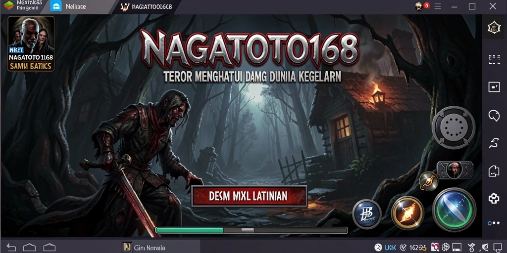 Screenshot gameplay menyeramkan NAGATOTO168 dengan suasana mencekam.