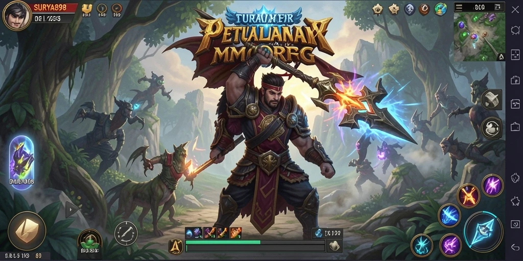 Gameplay epik dalam SURYA898 menunjukkan aksi seru di dunia MMORPG.