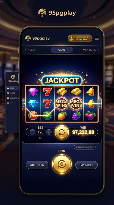 Tampilan utama 95pgplay yang intuitif dan mudah digunakan.